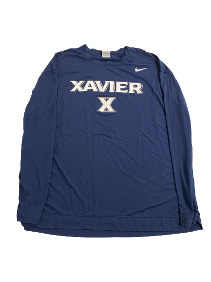 Jack Nunge Xavier Basketball Player-Exclusive Pre-Game Warm-Up Shooting Shirt (Size XL)