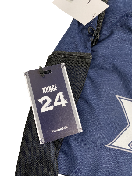 Jack Nunge Xavier Basketball Player-Exclusive Travel Backpack With Player Tag
