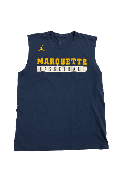 Theo John Marquette Basketball Team-Issued Workout Tank (Size M)