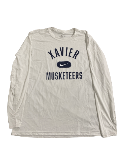 Jack Nunge Xavier Basketball Team-Issued Long Sleeve Shirt (Size XL)
