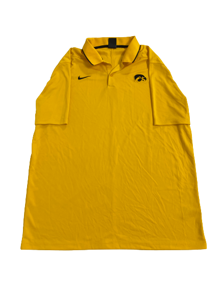 Jack Nunge Iowa Basketball Team-Issued Polo Shirt (Size XLT)