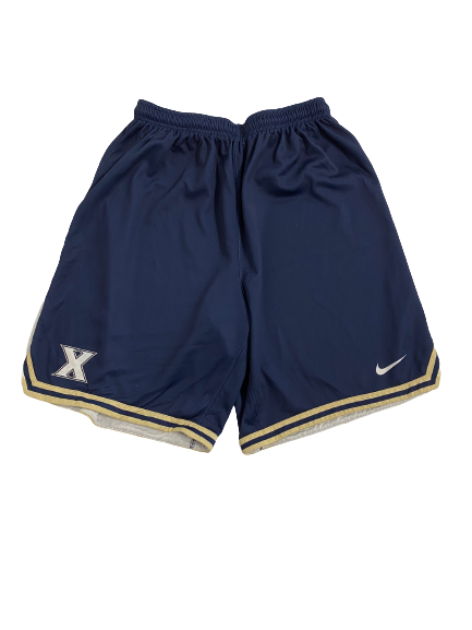 Jack Nunge Xavier Basketball Player-Exclusive SPECIAL EDITION PLAYER OF THE WEEK "GOLD" Practice Shorts (Size XL)