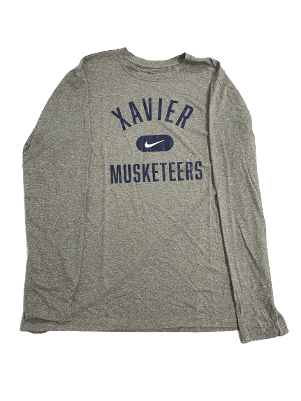 Jack Nunge Xavier Basketball Team-Issued Long Sleeve Shirt (Size XL)