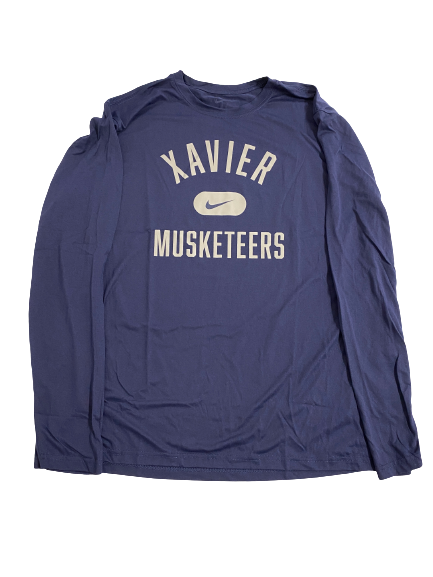 Jack Nunge Xavier Basketball Team-Issued Long Sleeve Shirt (Size XL)