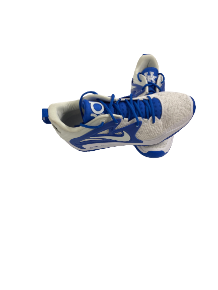 CJ Fredrick Kentucky Basketball Player-Exclusive KD 15 Shoes (Size 12.5)