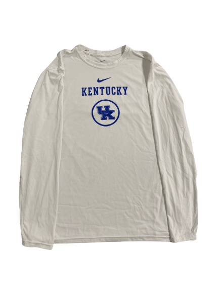 CJ Fredrick Kentucky Basketball Team-Issued Long Sleeve Shirt (Size L)