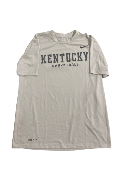 CJ Fredrick Kentucky Basketball Team-Issued T-Shirt (Size L)