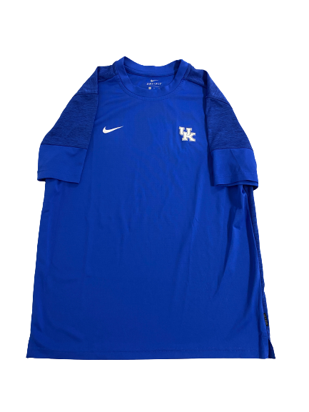 CJ Fredrick Kentucky Basketball Team-Issued Workout Shirt (Size L)