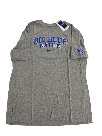 CJ Fredrick Kentucky Basketball Team-Issued "BIG BLUE NATION" Workout Shirt (Size L)