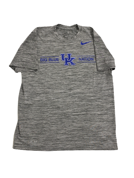 CJ Fredrick Kentucky Basketball Team-Issued "BIG BLUE NATION" T-Shirt (Size L)