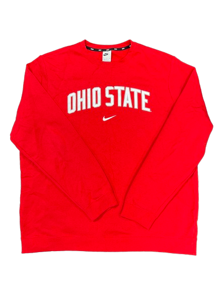 Chip Trayanum Ohio State Football Team Issued Crewneck Sweatshirt (Size XXL)