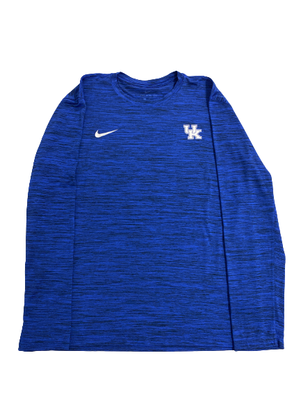 CJ Fredrick Kentucky Basketball Team-Issued Long Sleeve Shirt (Size L)