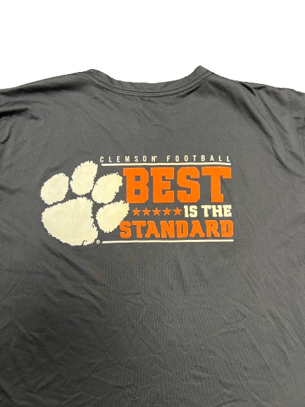 Hunter Helms Clemson Football Player Exclusive "BEST IS THE STANDARD" T-Shirt (Size XL)