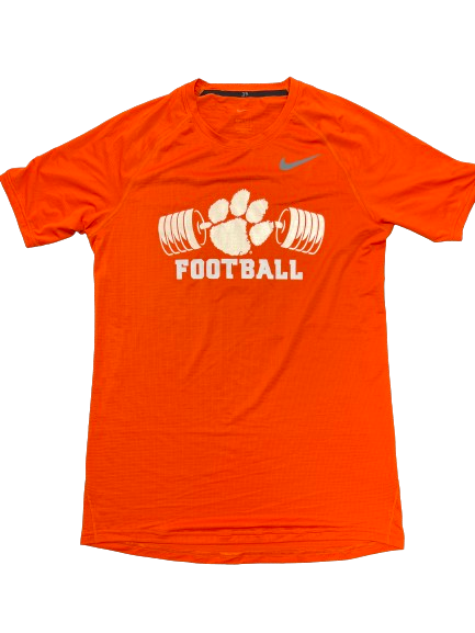 Hunter Helms Clemson Football Player Exclusive Strength & Conditioning Compression Shirt (Size L)