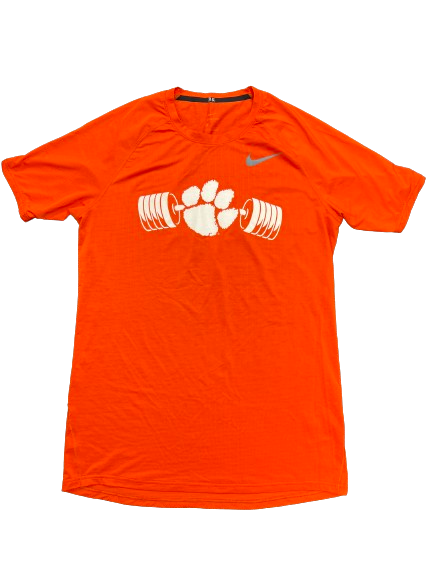 Hunter Helms Clemson Football Player Exclusive Strength & Conditioning Compression Shirt (Size L)