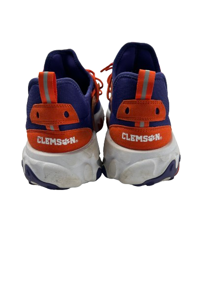 Hunter Helms Clemson Football Player Exclusive "NIKE REACT" Shoes (Size 11.5)