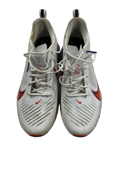Hunter Helms Clemson Football Player Exclusive Vapor Shoes (Size 11.5)