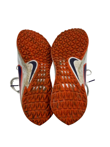 Hunter Helms Clemson Football Player Exclusive Vapor Shoes (Size 11.5)
