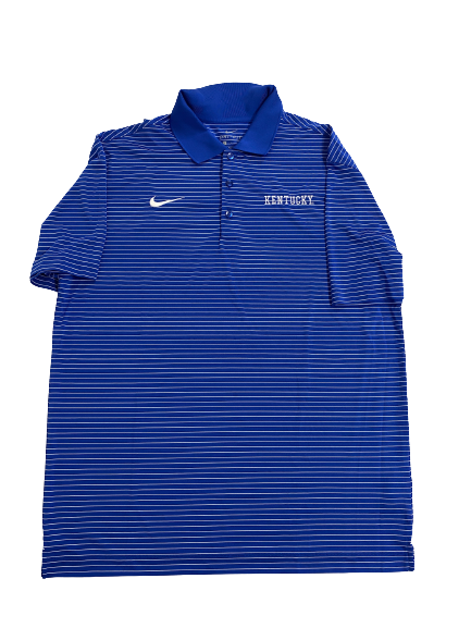 CJ Fredrick Kentucky Basketball Team-Issued Polo Shirt (Size L)