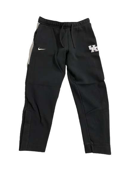 CJ Fredrick Kentucky Basketball Player-Exclusive Travel Sweatpants With Magnetic Bottom (Size L)