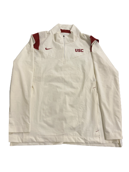 Micah Croom USC Football Team-Issued Quarter-Zip Jacket (Size XL)