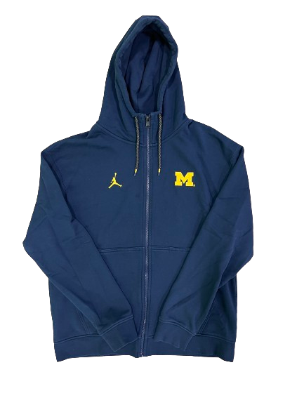 Jake Thaw Michigan Football Player Exclusive *PREMIUM* Full Zip Jacket (Size L)