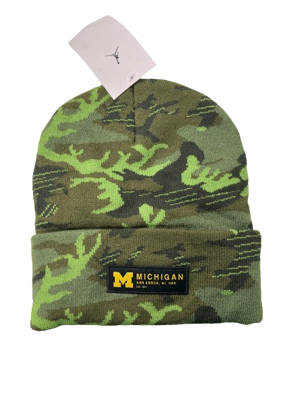 Jake Thaw Michigan Football Team Issued Beanie Hat - NEW!