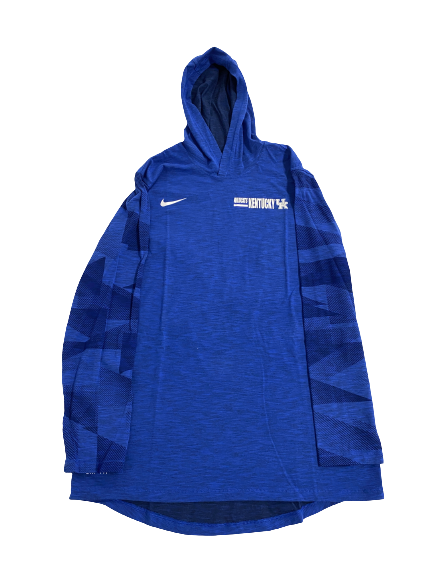 CJ Fredrick Kentucky Basketball Team-Issued Performance Hoodie (Size L)