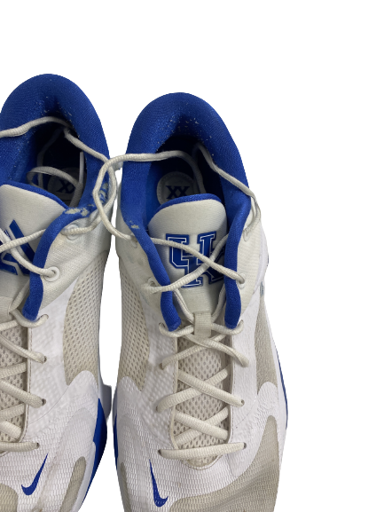 CJ Fredrick Kentucky Basketball Player-Exclusive Giannis Freak 4 Shoes (Size 12.5)