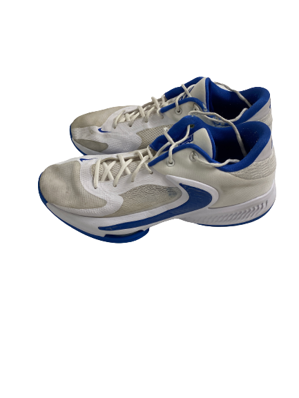 CJ Fredrick Kentucky Basketball Player-Exclusive Giannis Freak 4 Shoes (Size 12.5)