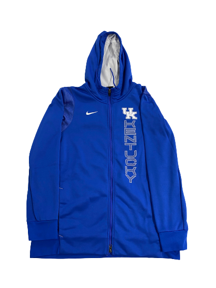 CJ Fredrick Kentucky Basketball Team-Issued Zip-Up Jacket (Size L)