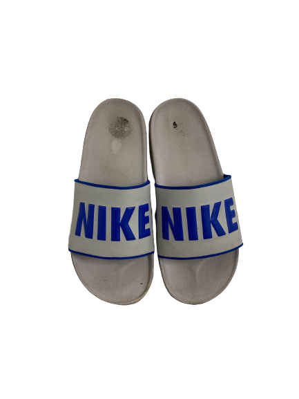 CJ Fredrick Kentucky Basketball Team-Issued Nike Slides (Size 11)