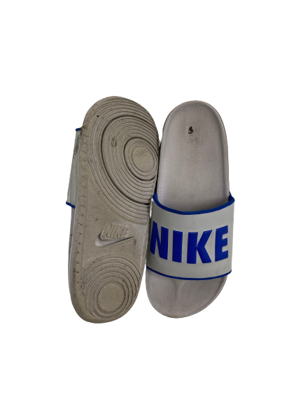 CJ Fredrick Kentucky Basketball Team-Issued Nike Slides (Size 11)