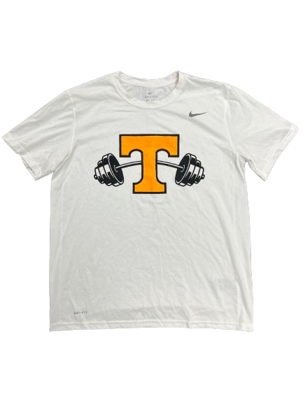 Doneiko Slaughter Tennessee Football Player Exclusive "STRENGTH" T-Shirt (Size L)