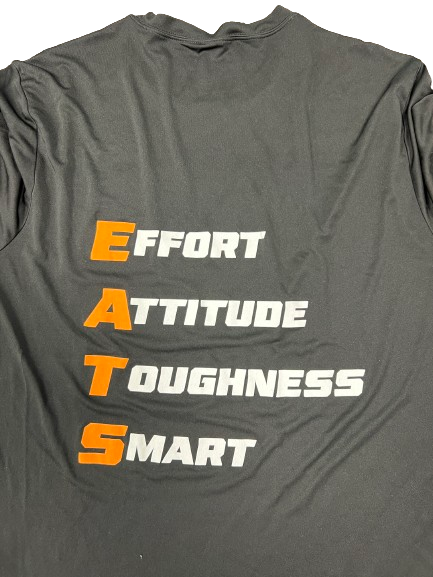 Doneiko Slaughter Tennessee Football Player Exclusive "EFFORT ATTITUDE TOUGHNESS SMART (EATS)" T-Shirt (Size L)