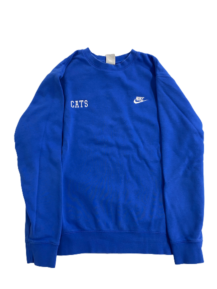 CJ Fredrick Kentucky Basketball Team-Issued Crewneck Sweatshirt (Size L)