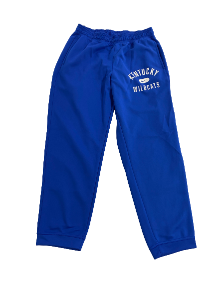 CJ Fredrick Kentucky Basketball Team-Issued Travel Sweatpants (Size L)