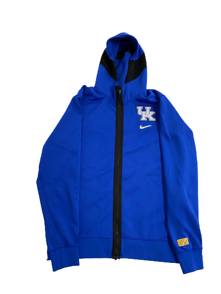CJ Fredrick Kentucky Basketball Player-Exclusive Pre-Game Warm-Up Zip-Up Jacket (Size S)