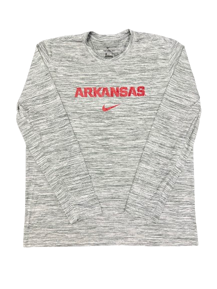 Jordan Crook Arkansas Football Team Issued Long Sleeve Shirt (Size XL)