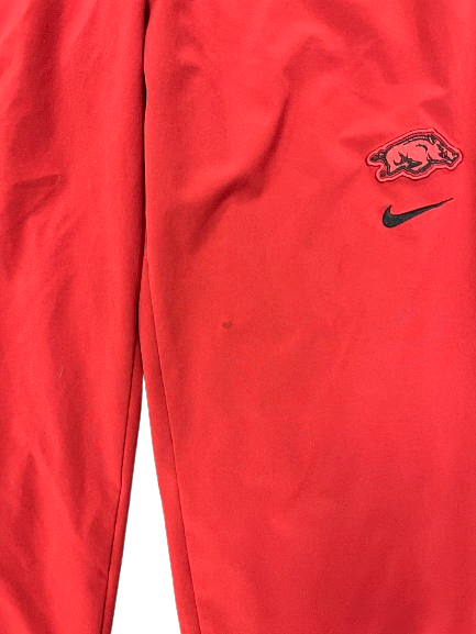 Jordan Crook Arkansas Football Team Issued Sweatpants (Size L)