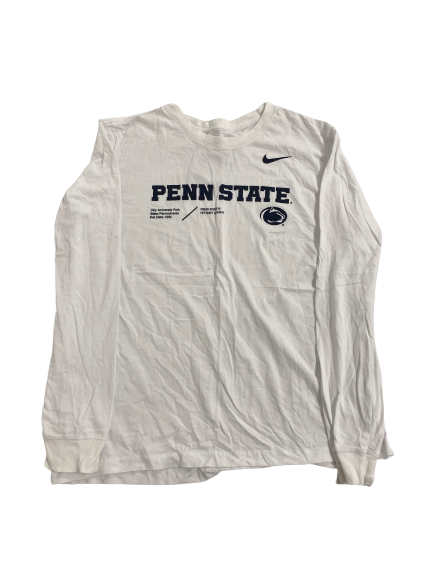 Jaden Dottin Penn State Football Player-Exclusive Long Sleeve Shirt With Number (Size L)