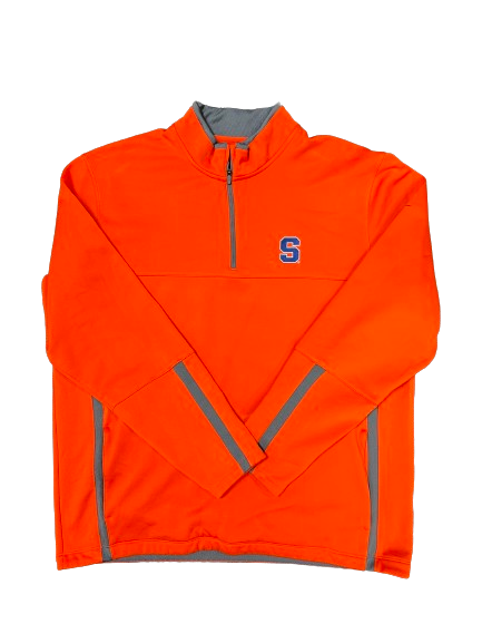 Anthony Queeley Syracuse Football Player Exclusive "NIKE GOLF" Quarter-Zip Pullover (Size L)