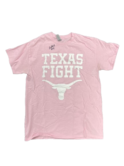 Bella Bergmark Texas Volleyball Player Exclusive "Texas Fight" SIGNED T-Shirt (Size L)