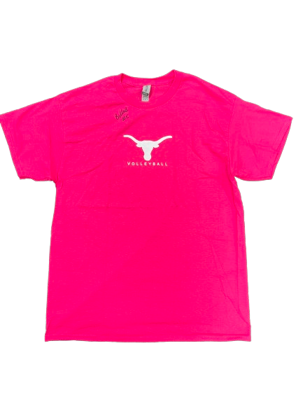 Bella Bergmark Texas Volleyball Player Exclusive SIGNED T-Shirt (Size L)