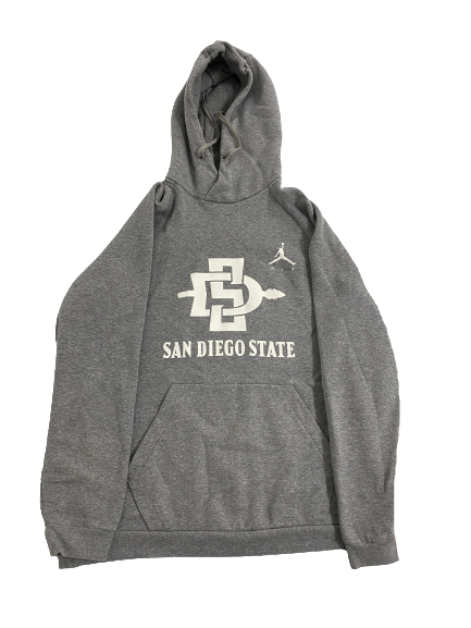 Jordan Schakel San Diego State Basketball Team Issued Sweatshirt (Size L)