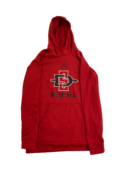 Jordan Schakel San Diego State Basketball Team Issued Sweatshirt (Size L)