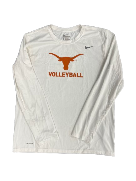 Bella Bergmark Texas Volleyball Player Exclusive Long Sleeve Shirt (Size L)