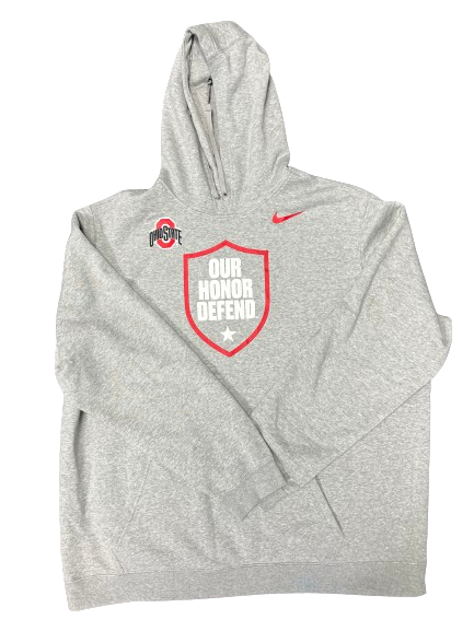 Chip Trayanum Ohio State Football Player Exclusive ""OUR HONOR DEFEND" Sweatshirt (Size 3XL)