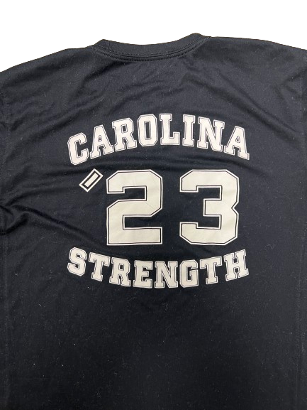 Sebastian Cheeks North Carolina Football Player Exclusive "CAROLINA STRENGTH" T-Shirt (Size L)