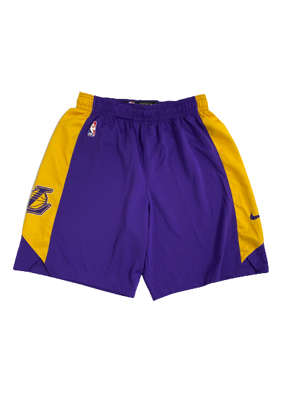 Bryce Hamilton Los Angeles Lakers Basketball Player-Exclusive Practice Shorts (Size L)